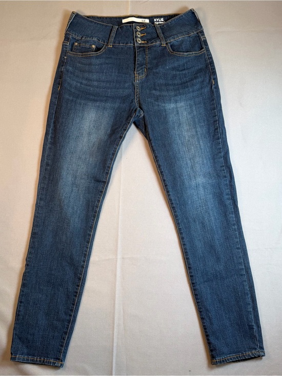 iT Jeans Denim - iT Jeans Kylie High Rise Skinny Women’s sz13 Dark Blue Stretch Wide Waist Jeans